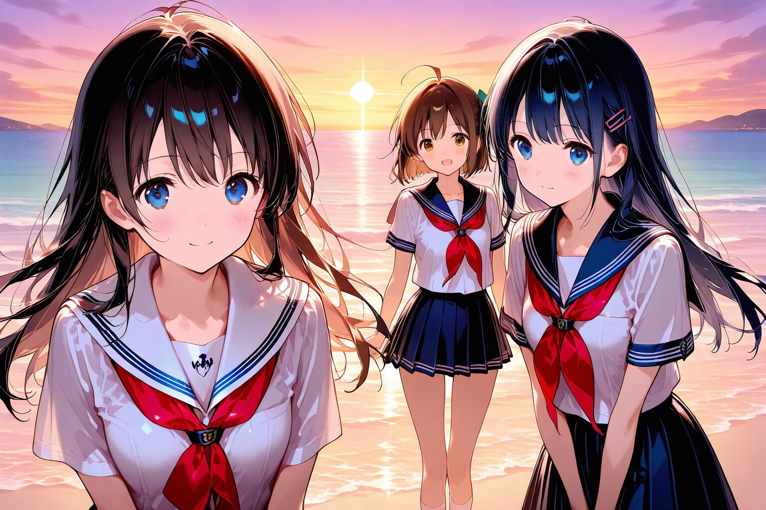 夕日の青春 | の人気AIイラスト・グラビア