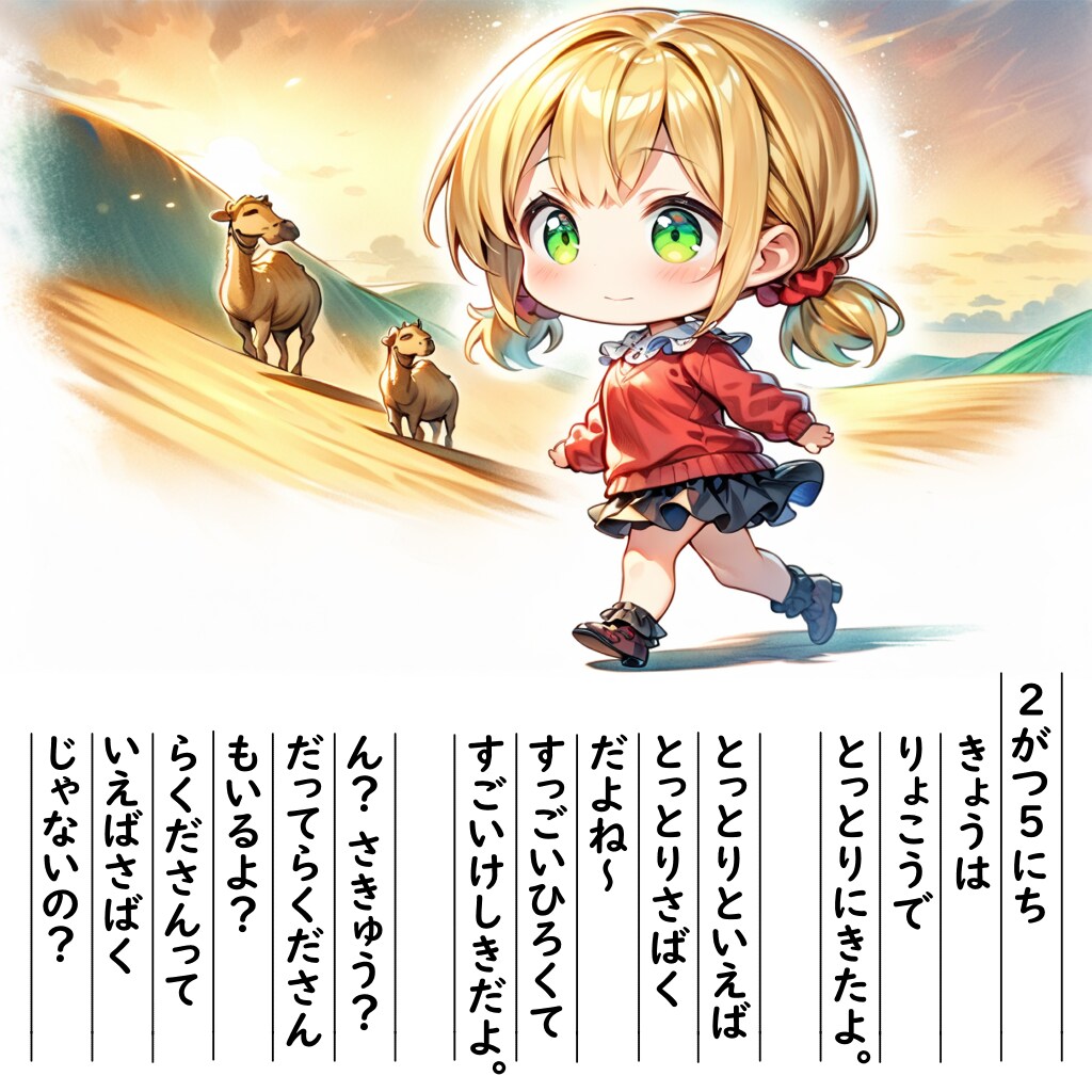【絵日記】さばくじゃないです？