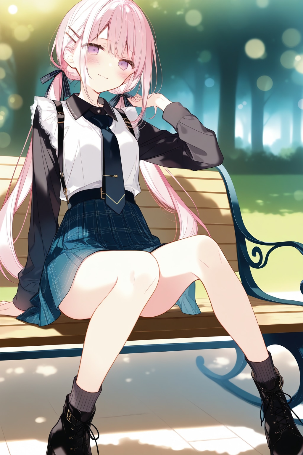 桃香と公園デート | の人気AIイラスト・グラビア