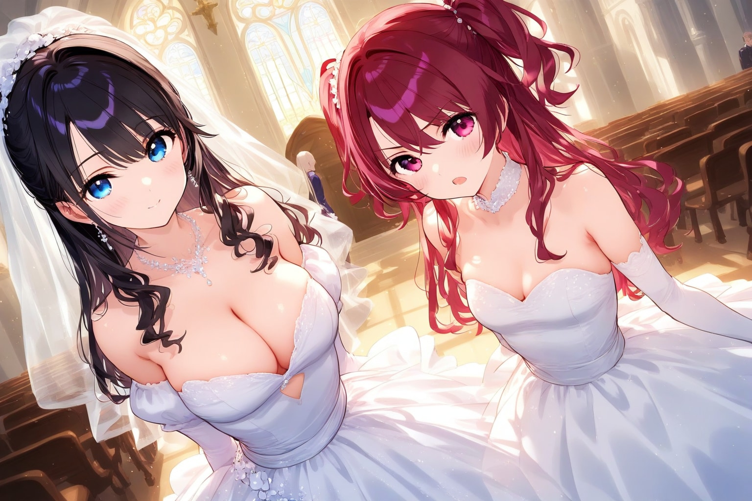 どっちと、結婚するのよ！ | の人気AIイラスト・グラビア