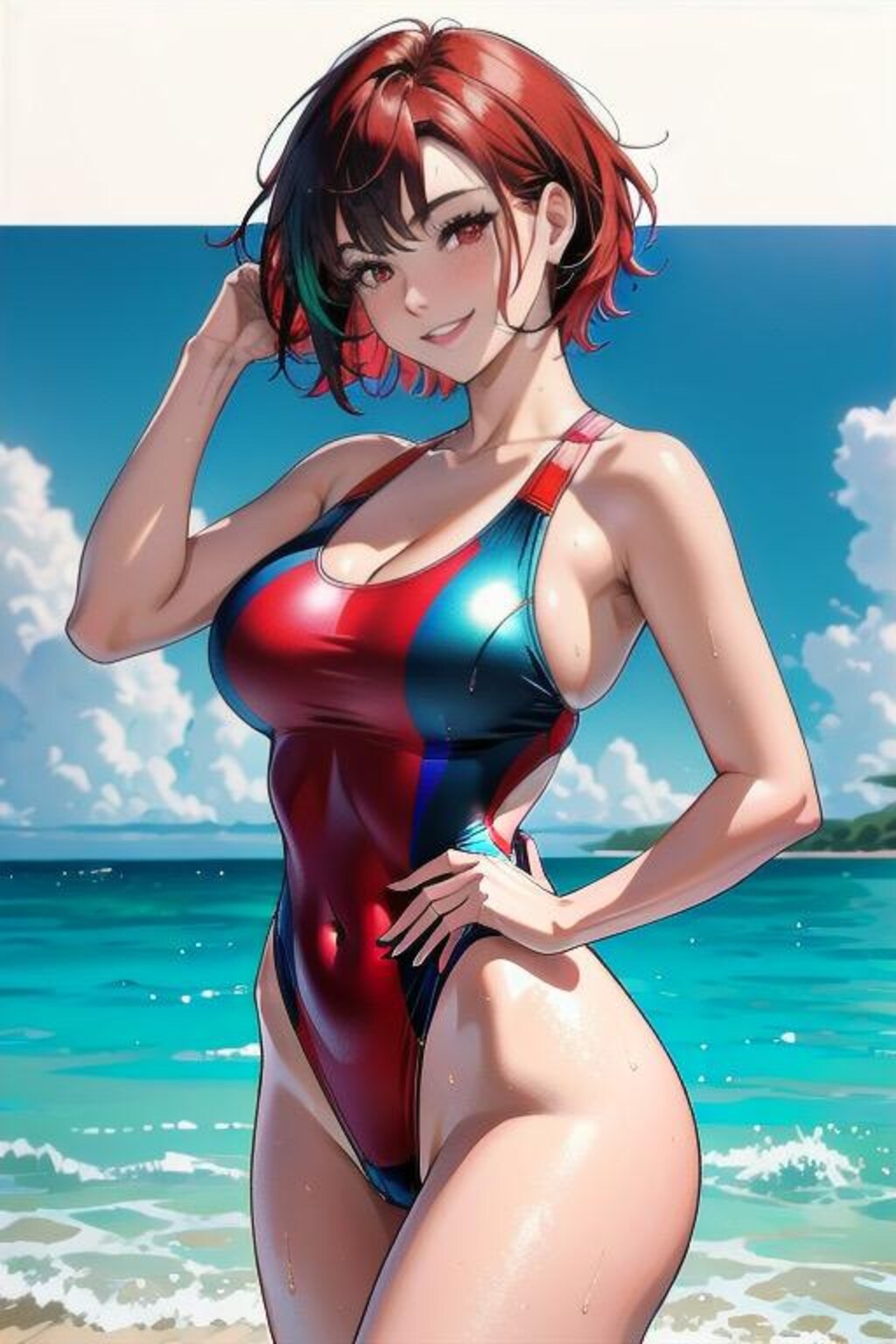 競泳水着美女2