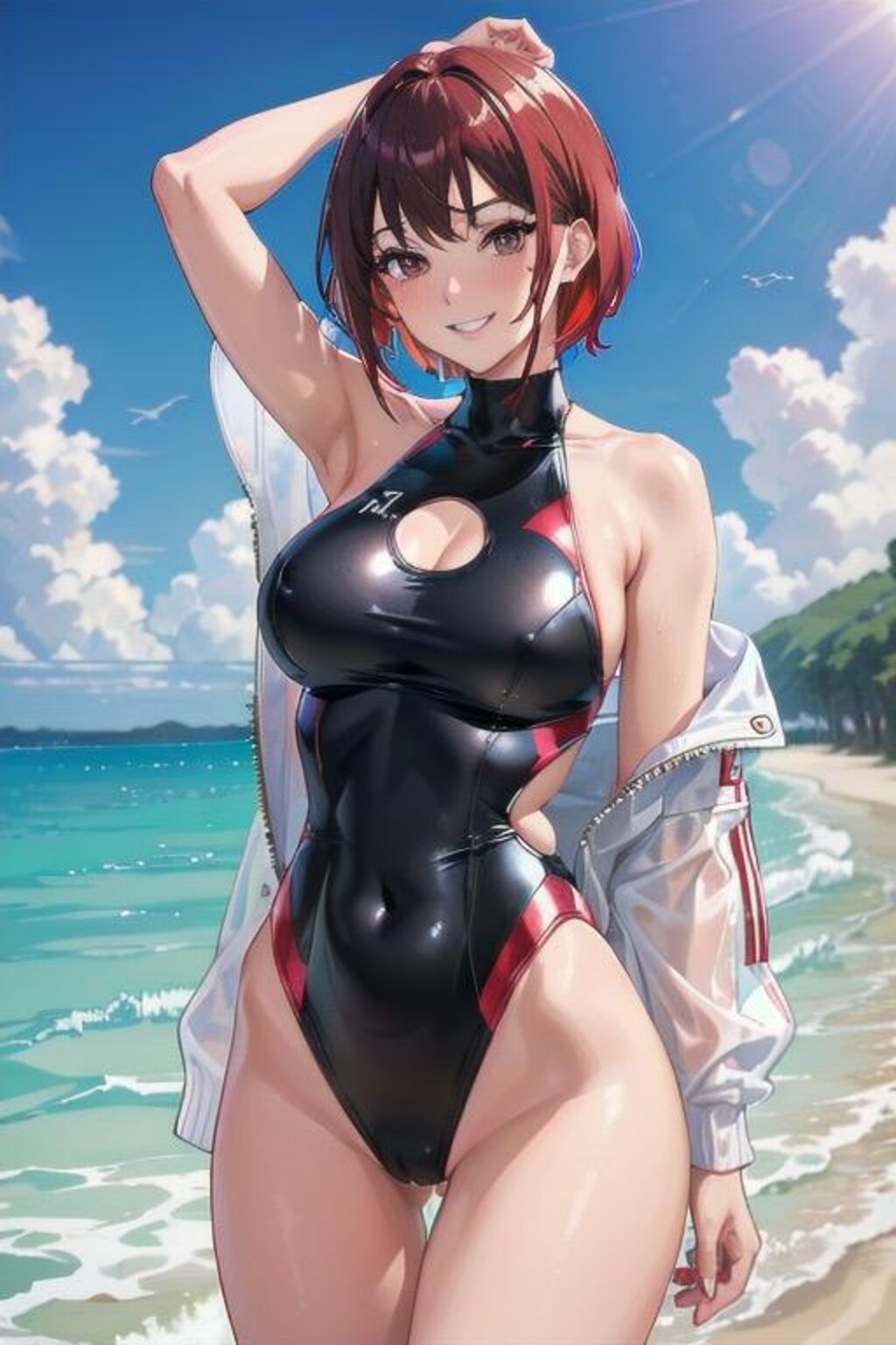 競泳水着美女2