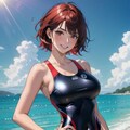 競泳水着美女2 3枚目