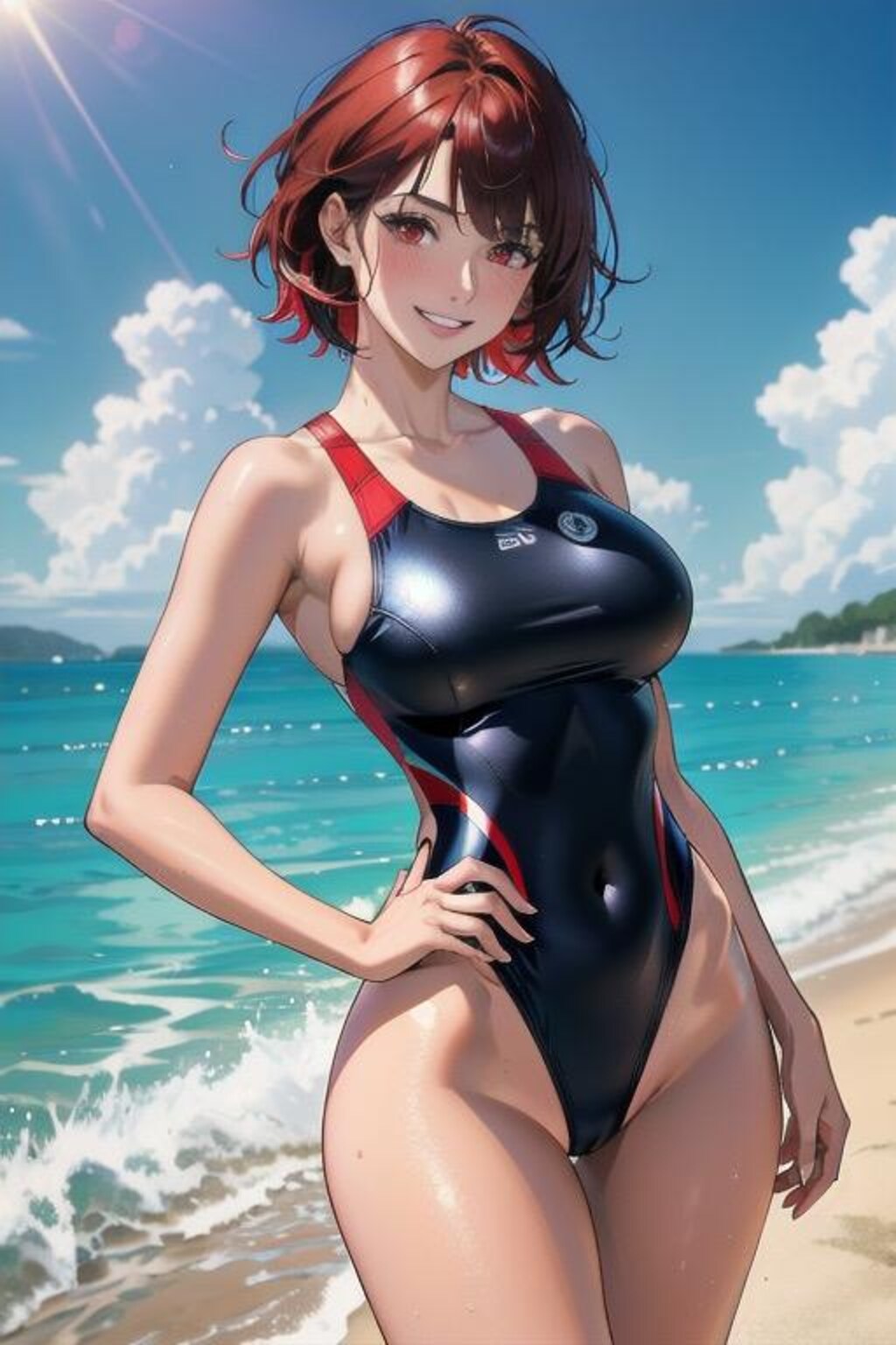 競泳水着美女2