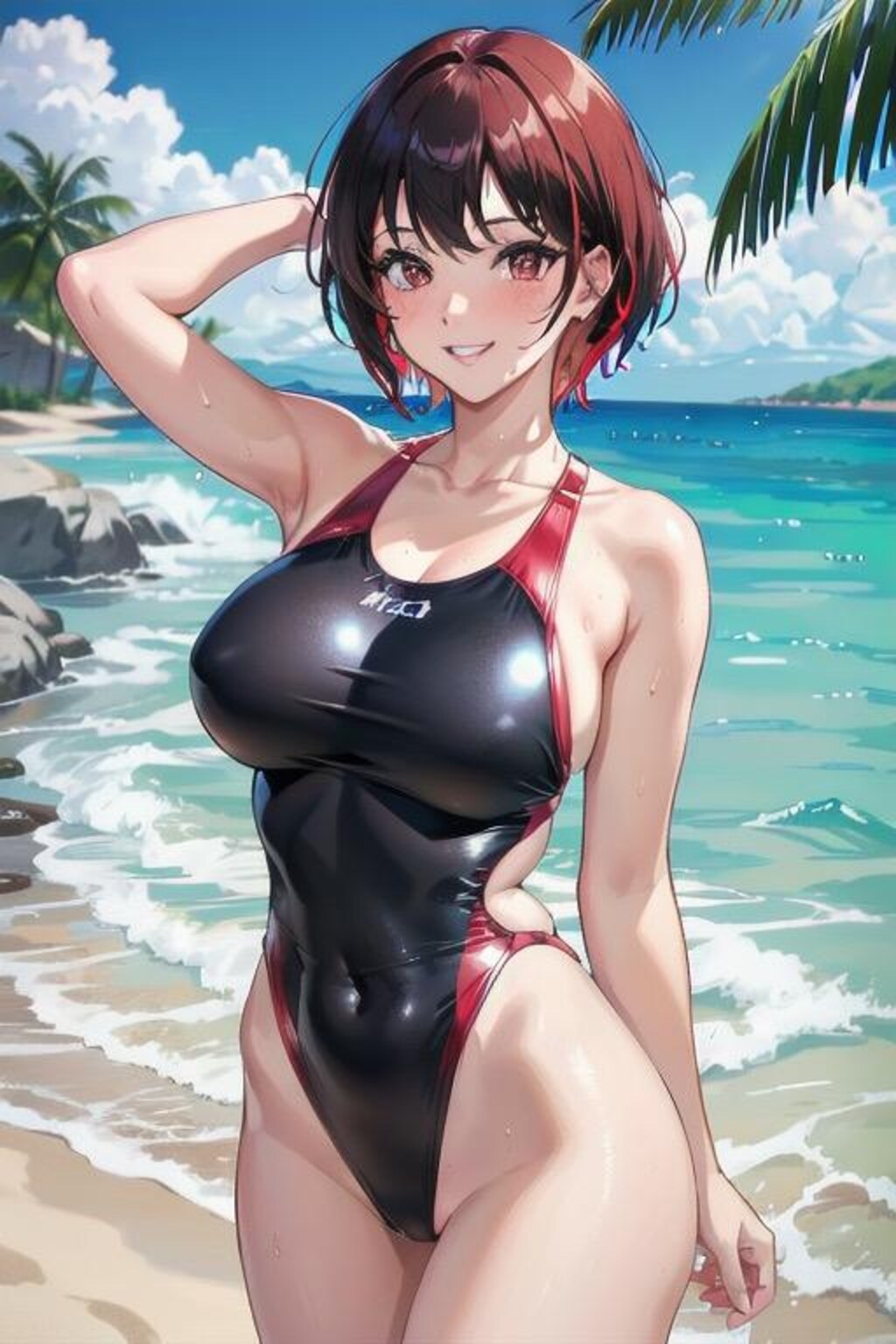 競泳水着美女2