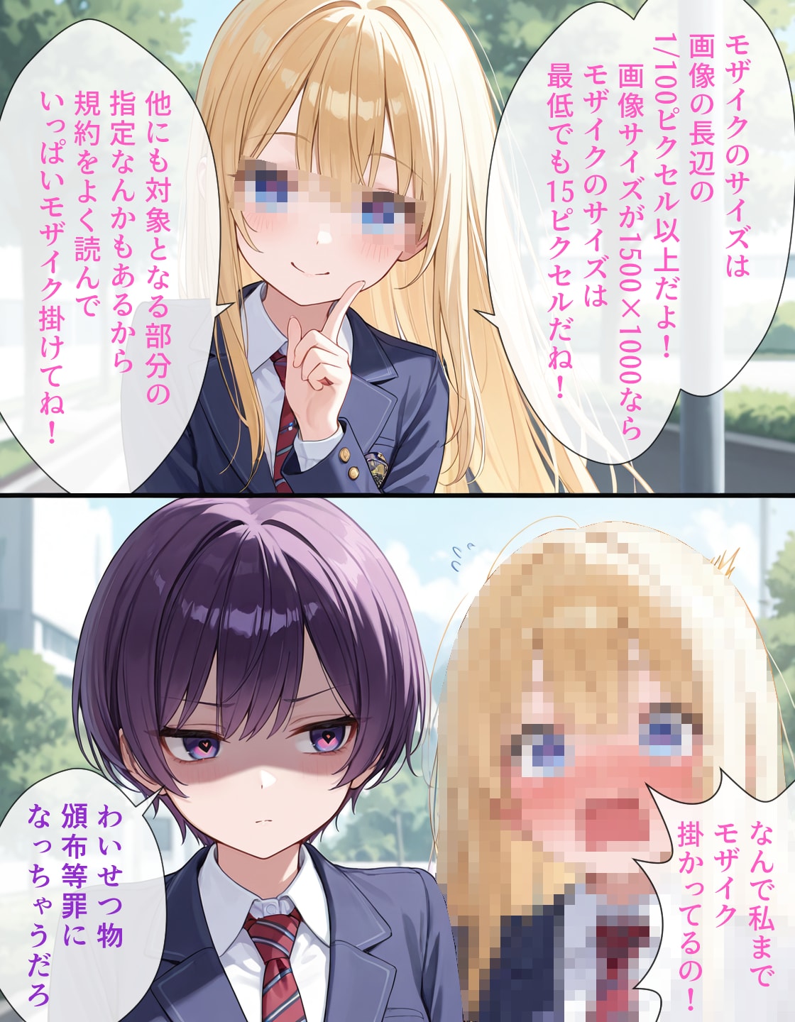 モザイクのサイズ | の人気AIイラスト・グラビア