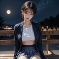 夜の公園で見かけた女子高生 4枚目