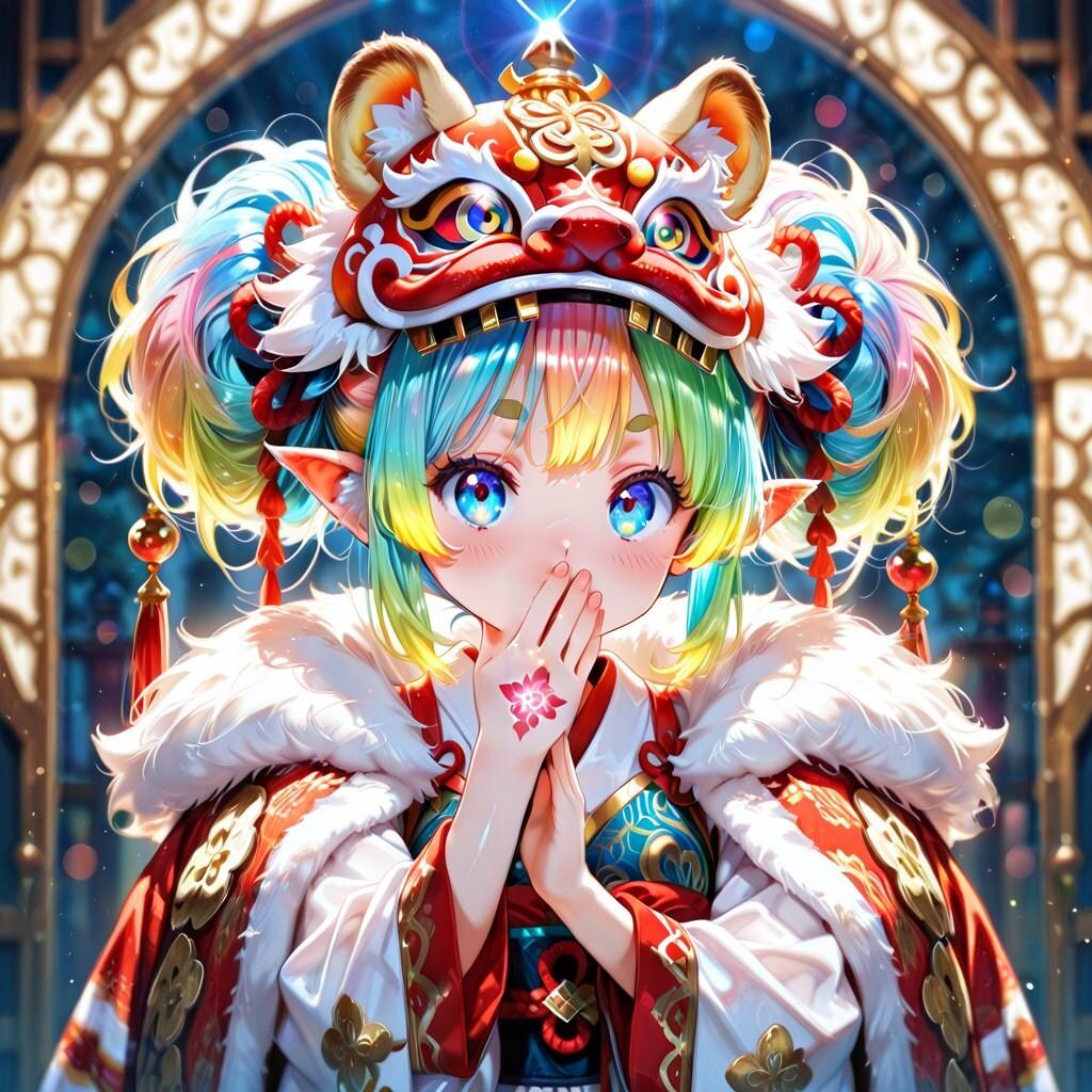 12枚）獅子舞ガール