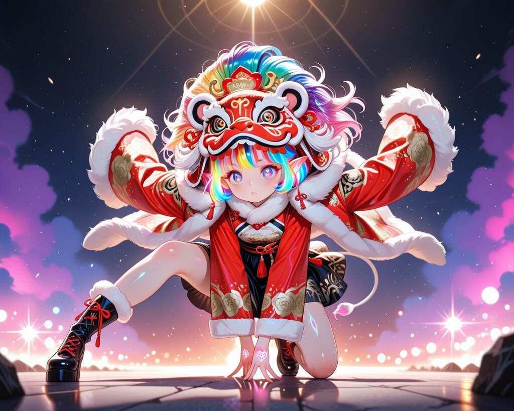 12枚）獅子舞ガール