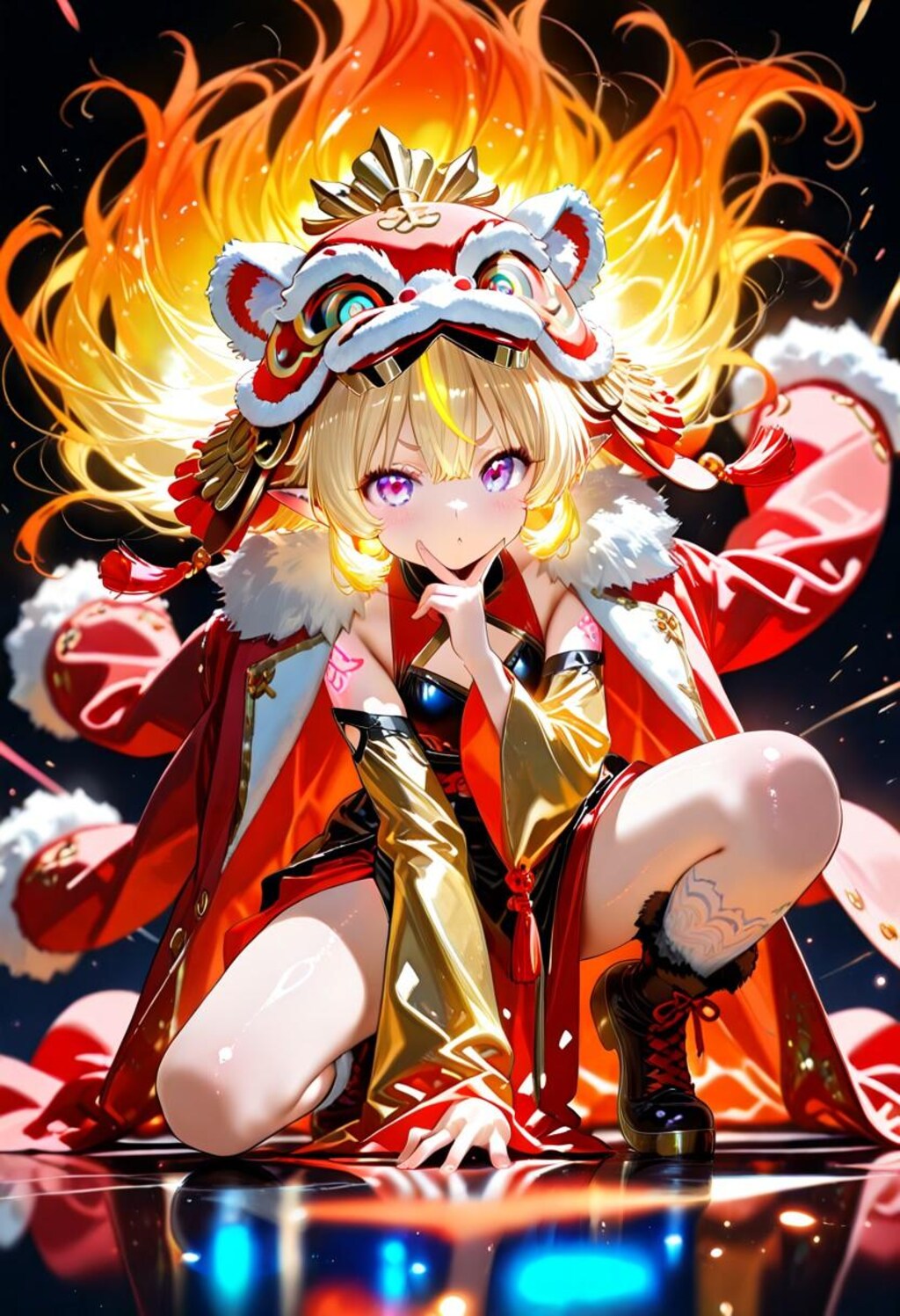 12枚）獅子舞ガール