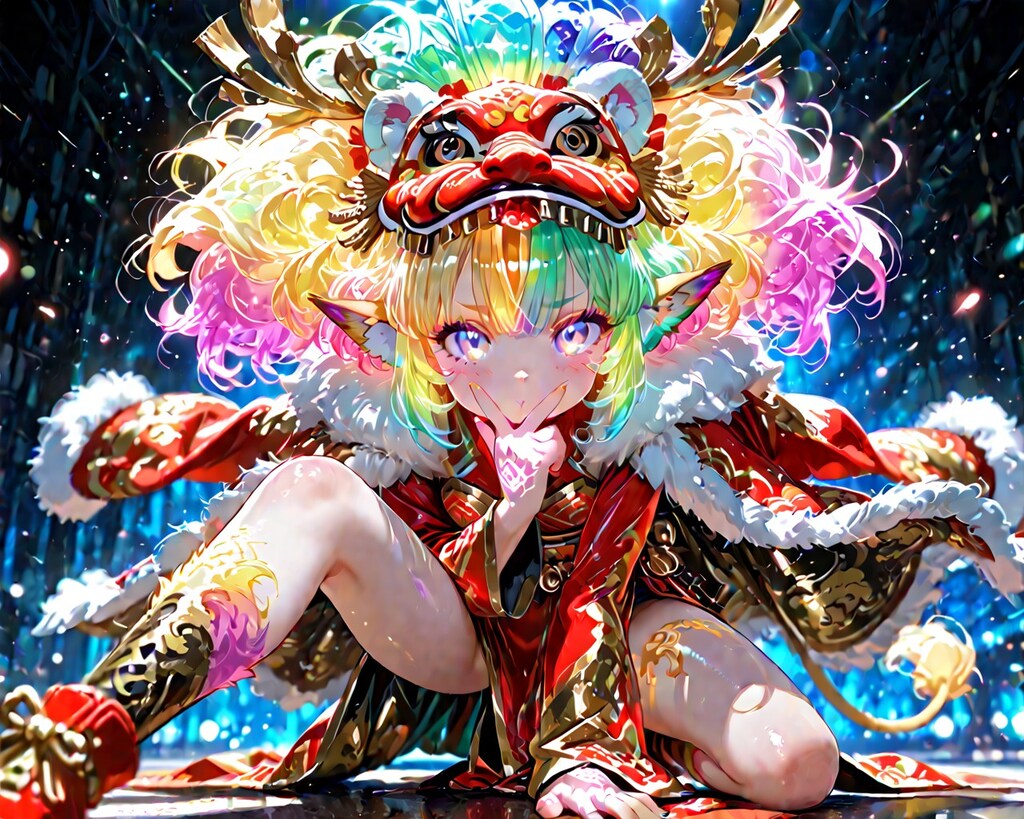 12枚）獅子舞ガール