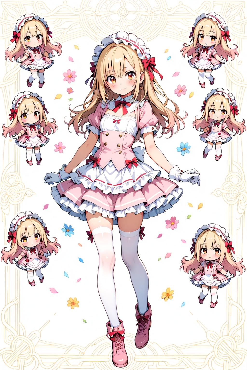 sweet-lolita style frilled maid dress