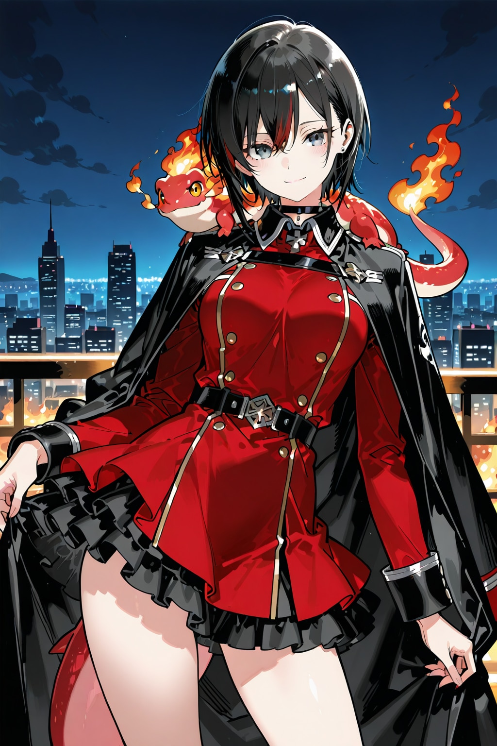 炎系な魔法少女 | の人気AIイラスト・グラビア