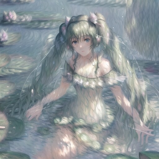 モネ風の初音ミク 3/20