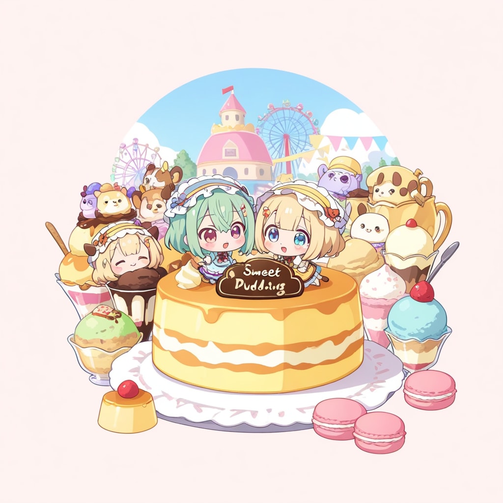 プリンと遊園地