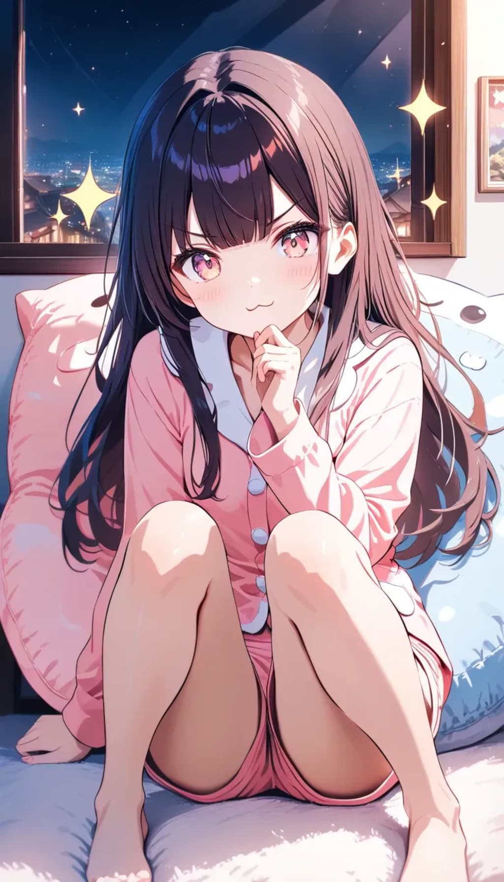 『三人娘＋αのお泊り会』カイリ、モトコ、タチアナ、モモカ（お姉ちゃん）