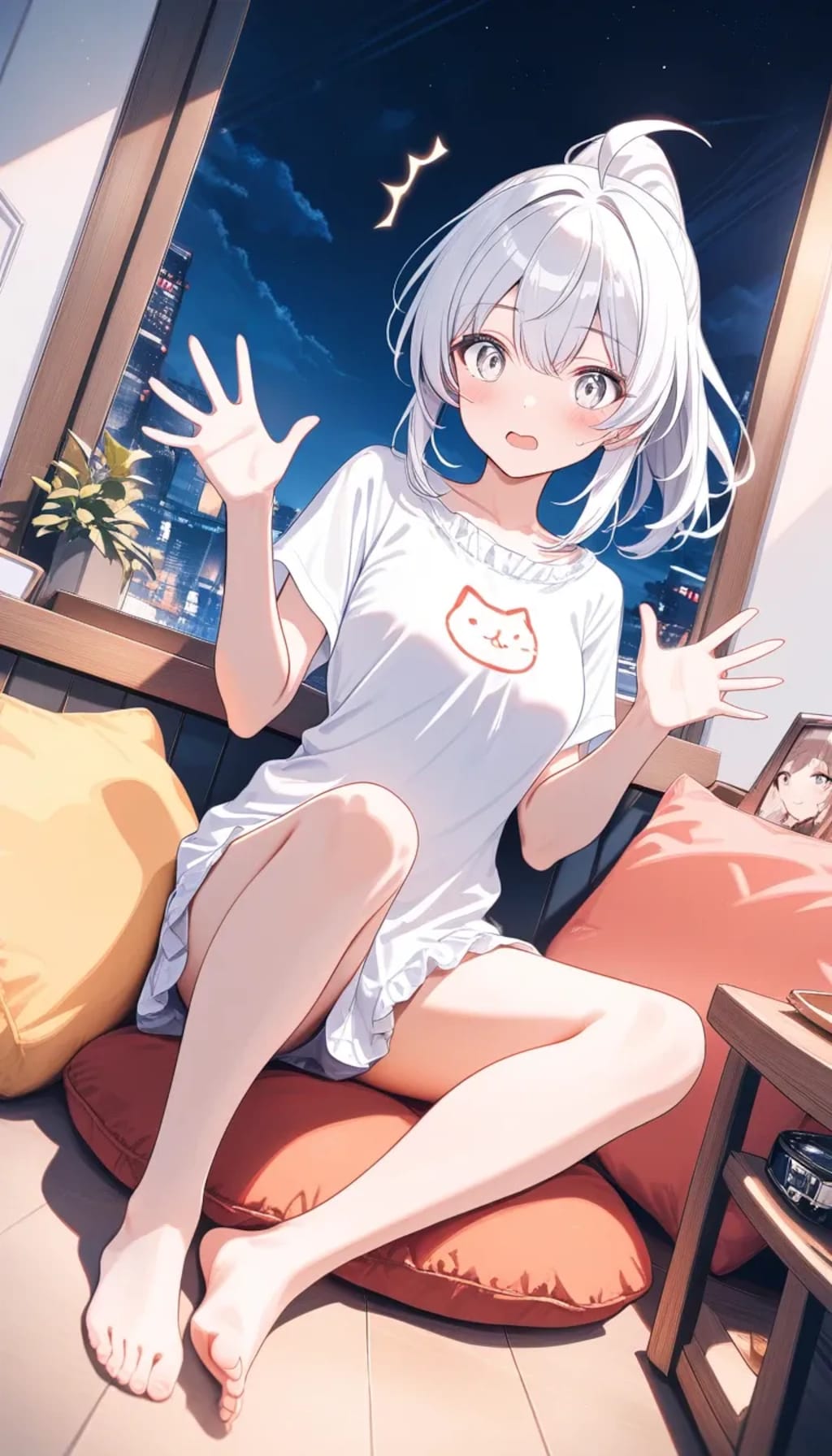 『三人娘＋αのお泊り会』カイリ、モトコ、タチアナ、モモカ（お姉ちゃん）