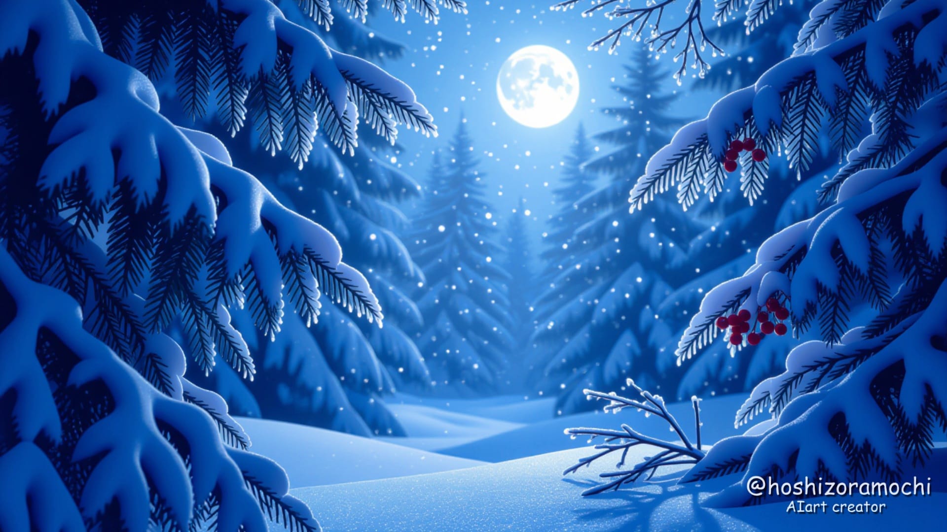 ミッドナイトブルーの魔法 🌙 | の人気AIイラスト・グラビア