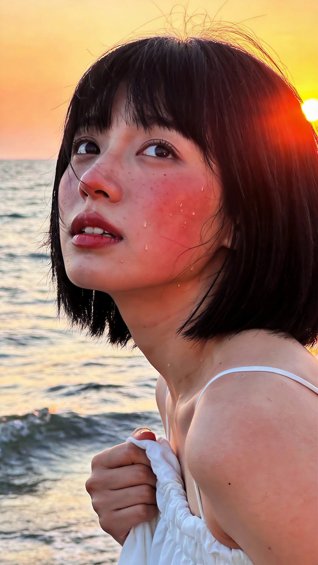 She Looked Back at Sunset