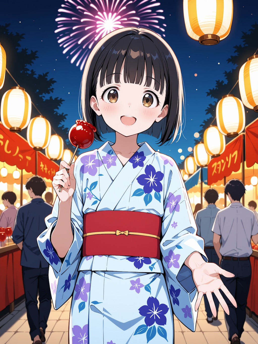 リンゴ飴食べる？