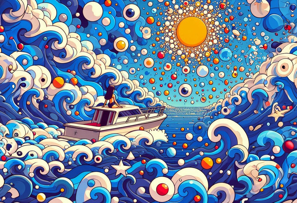 「太陽がいっぱい」を Dalle に描かせてみた