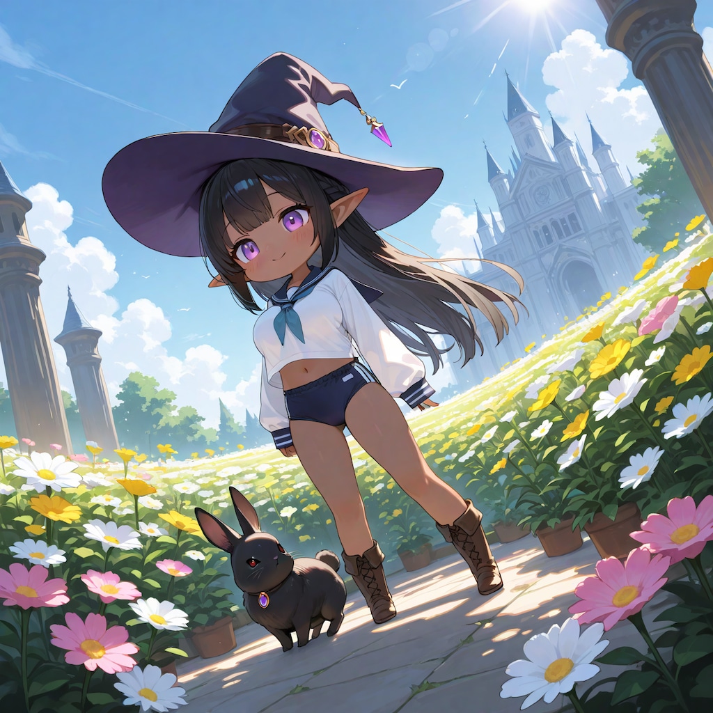 お花がいっぱいですわ