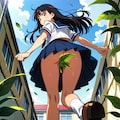 足の間からこんにちは 2枚目