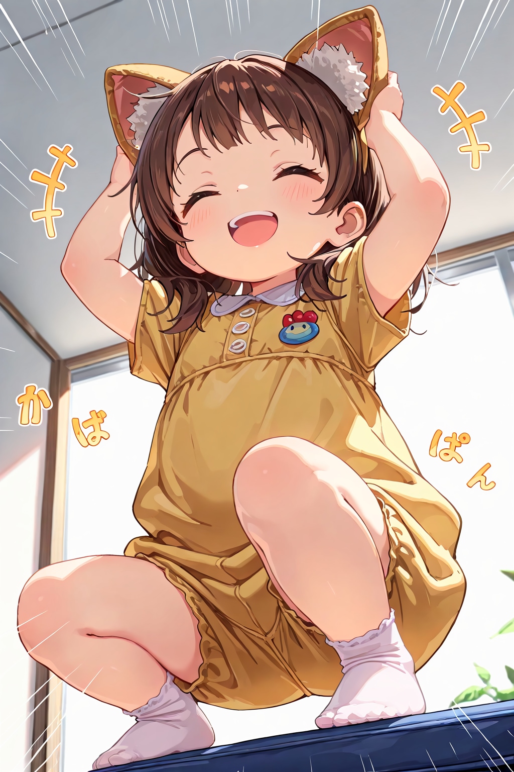 ケモミミカチューシャのせてみた