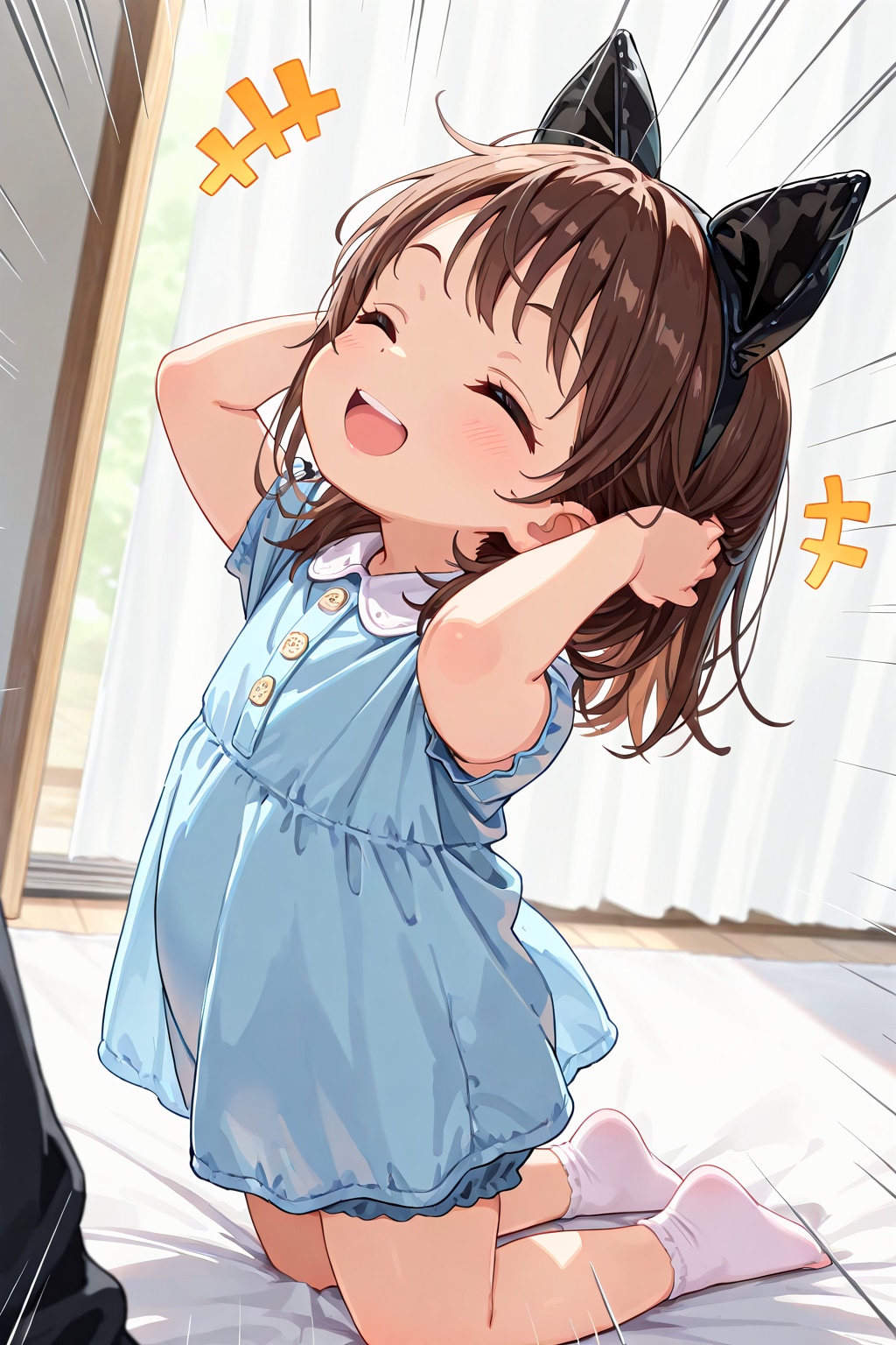 ケモミミカチューシャのせてみた