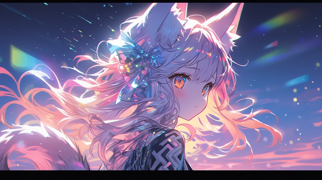 星屑に願いを込めて 狐少女の夜明け