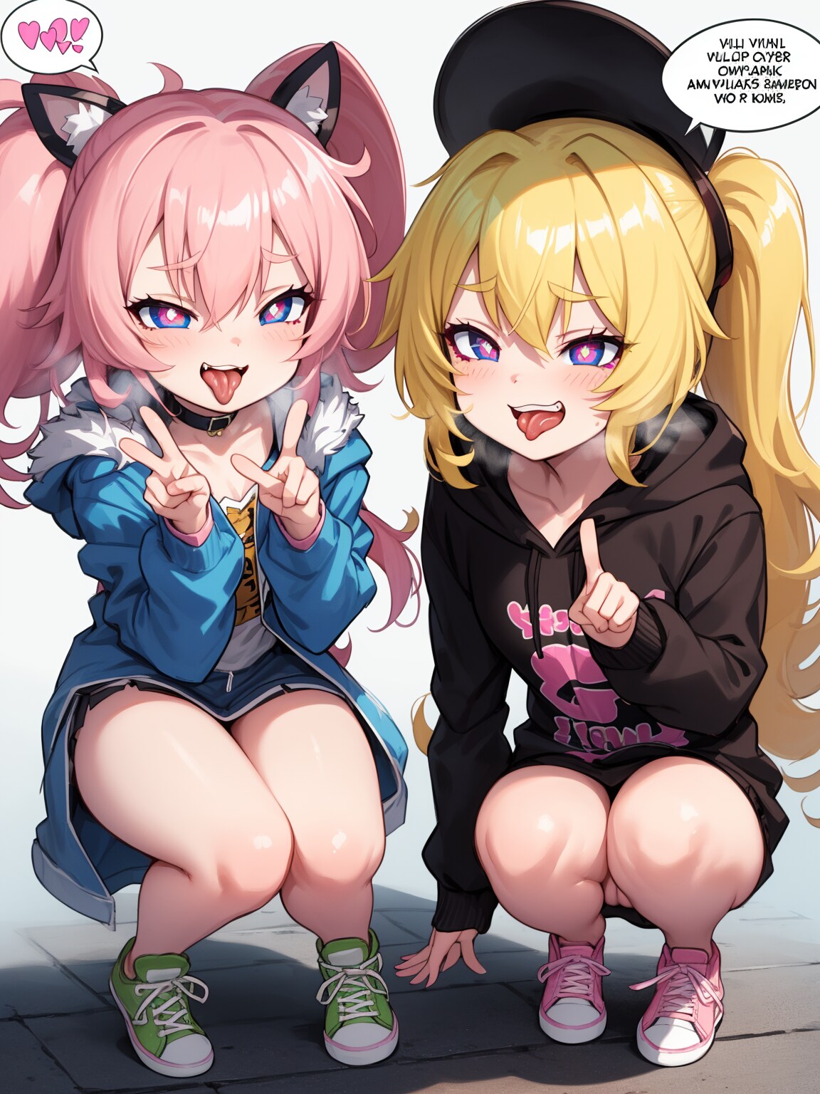メスガキの舌だし