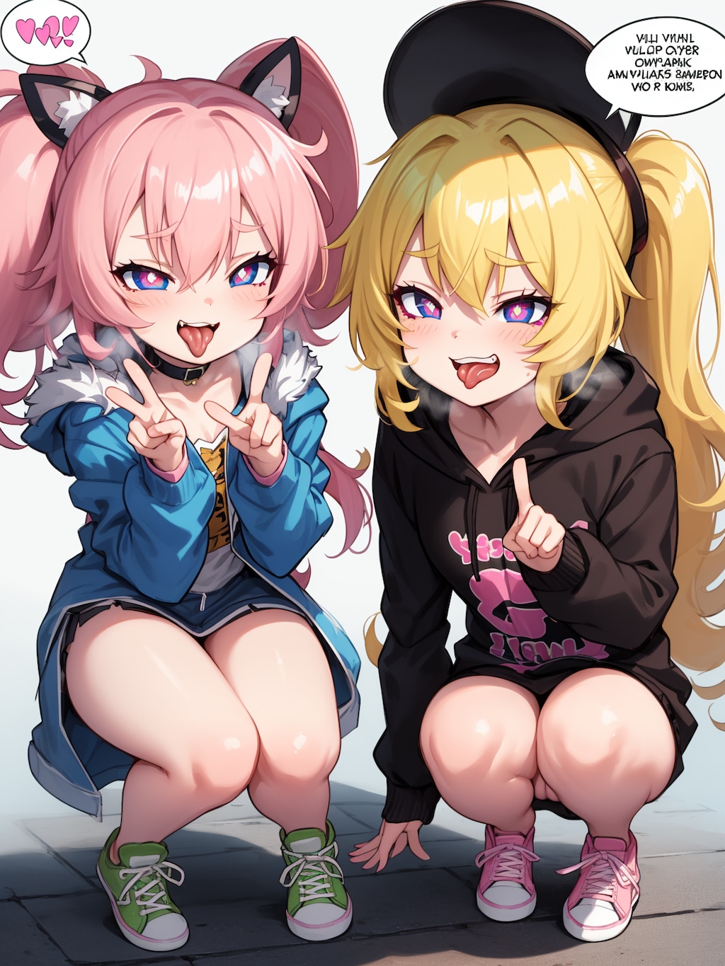 メスガキの舌だし