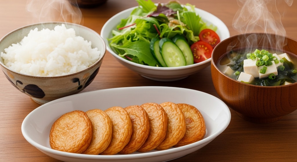 摩訶不思議食堂のさつま揚げ定食