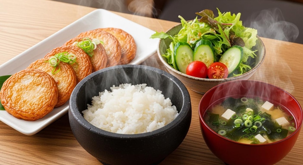 摩訶不思議食堂のさつま揚げ定食