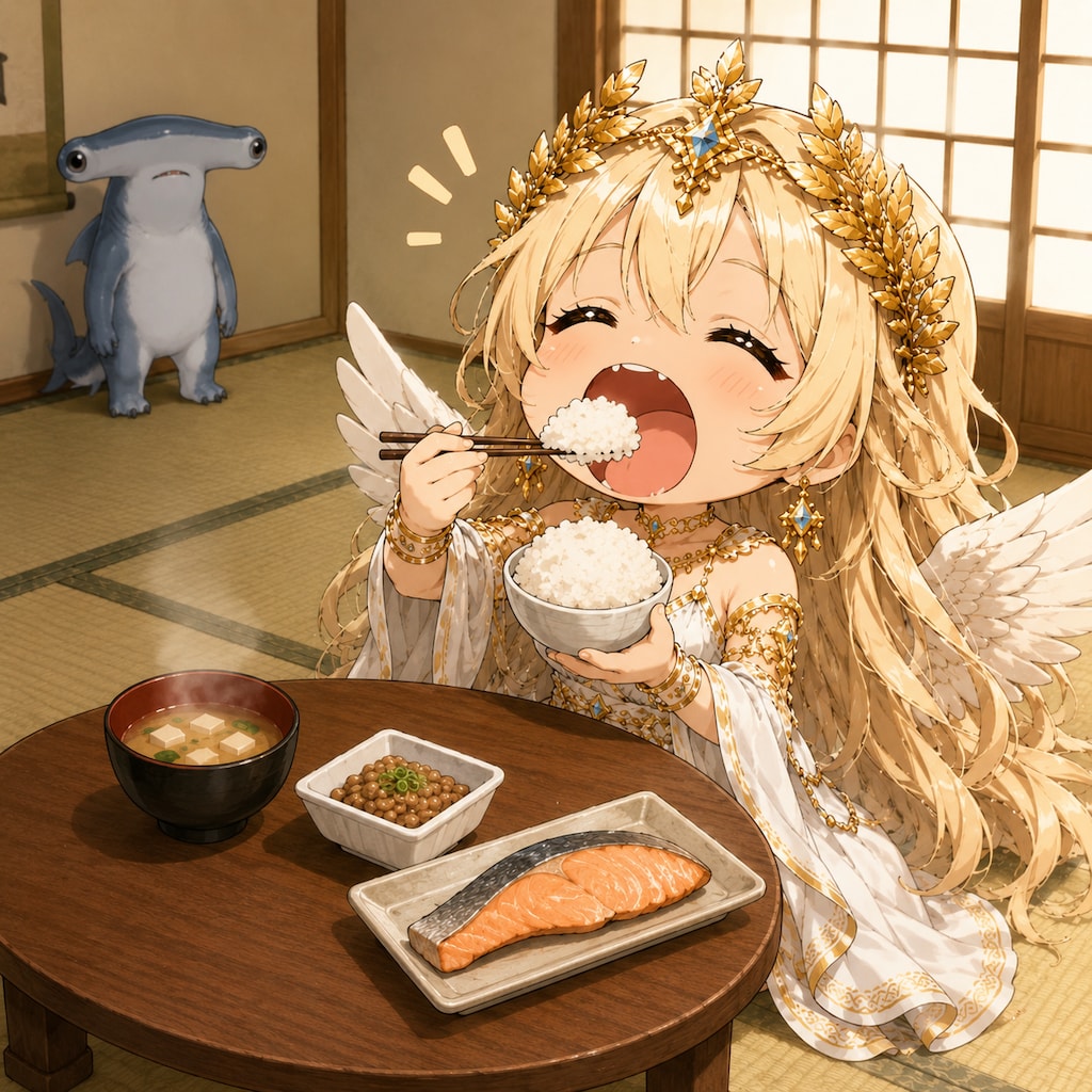 勝利の女神の朝ごはん