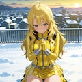 戦隊ヒロイン衣装で祈るミキミキ 3枚目
