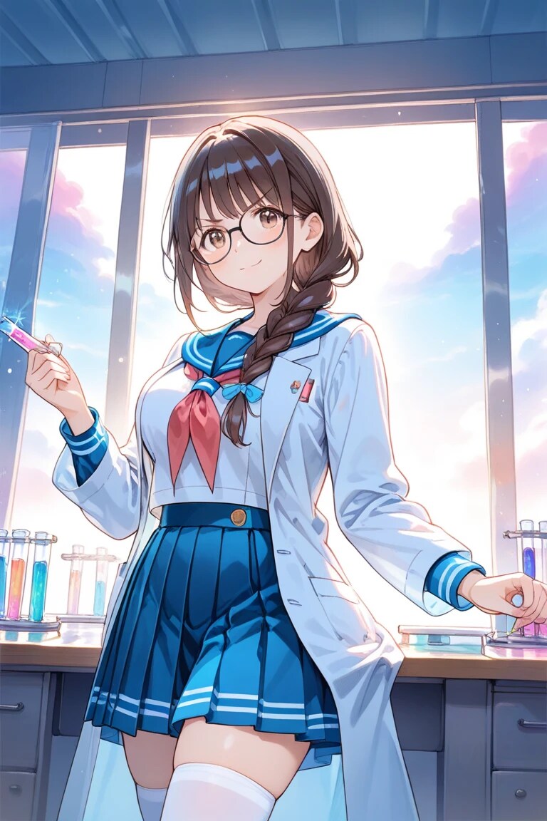 こう見えて科学は得意です(ウソ) | の人気AIイラスト・グラビア