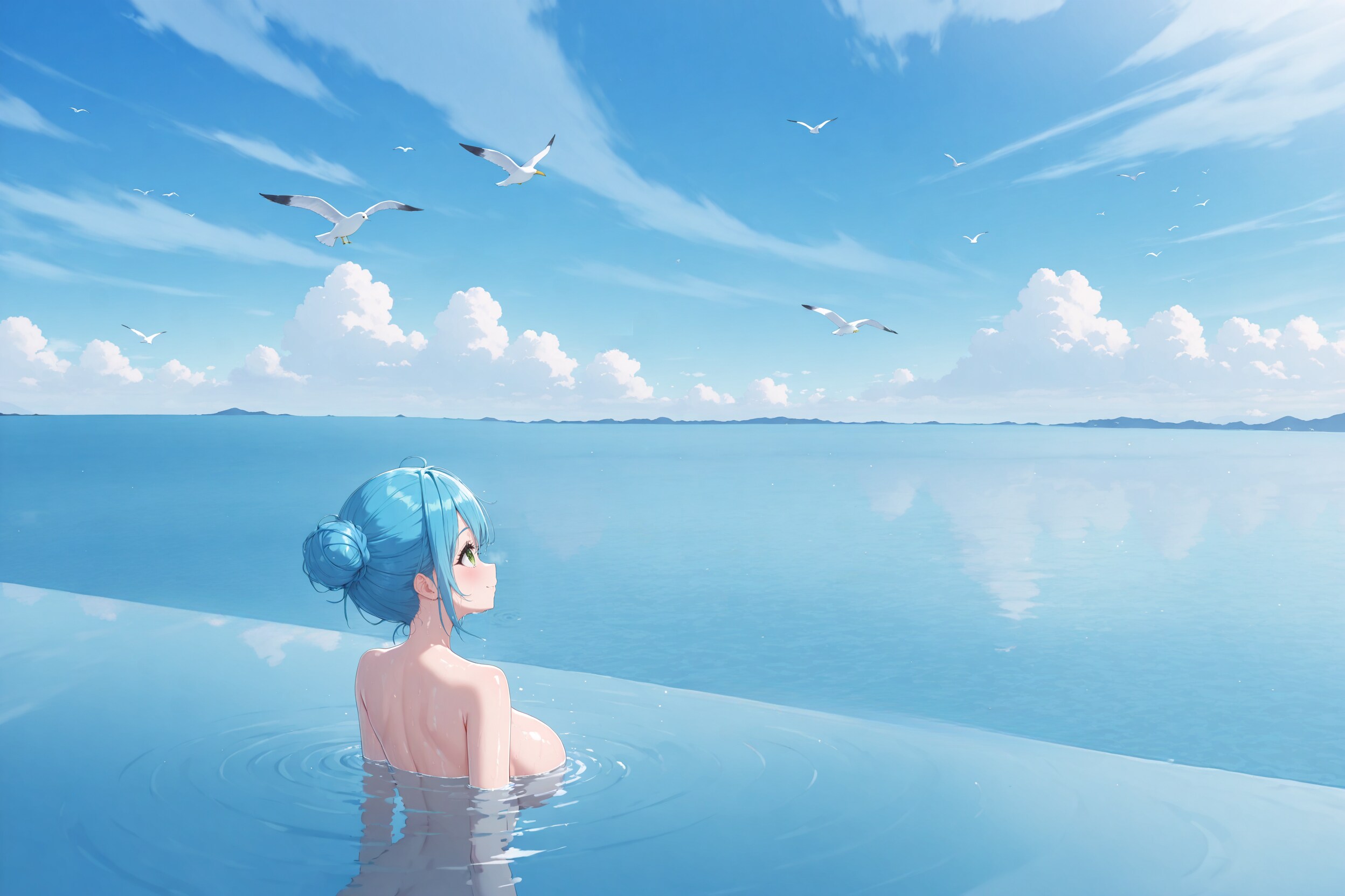 海が見える温泉