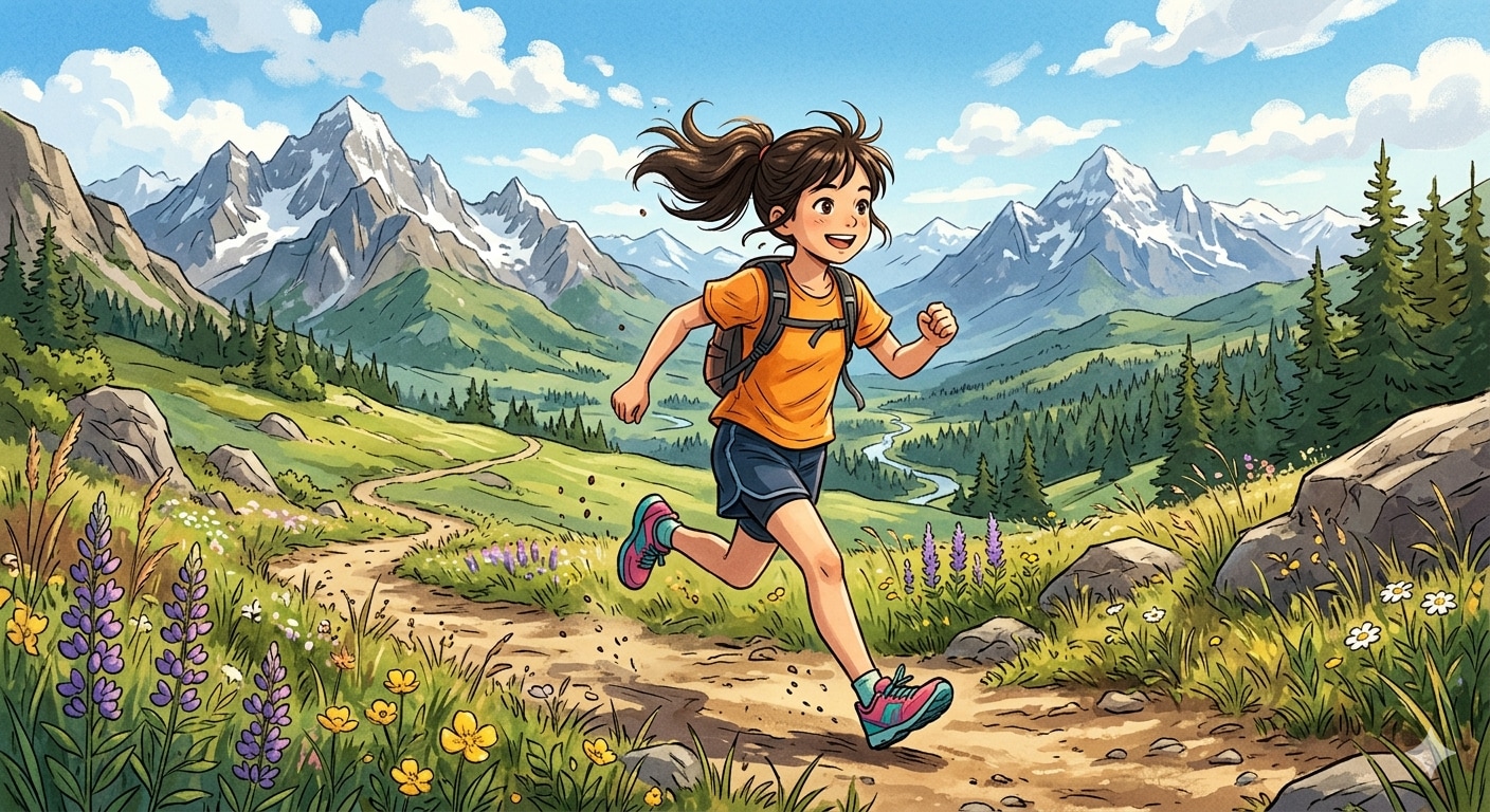 大自然を走る少女 | の人気AIイラスト・グラビア