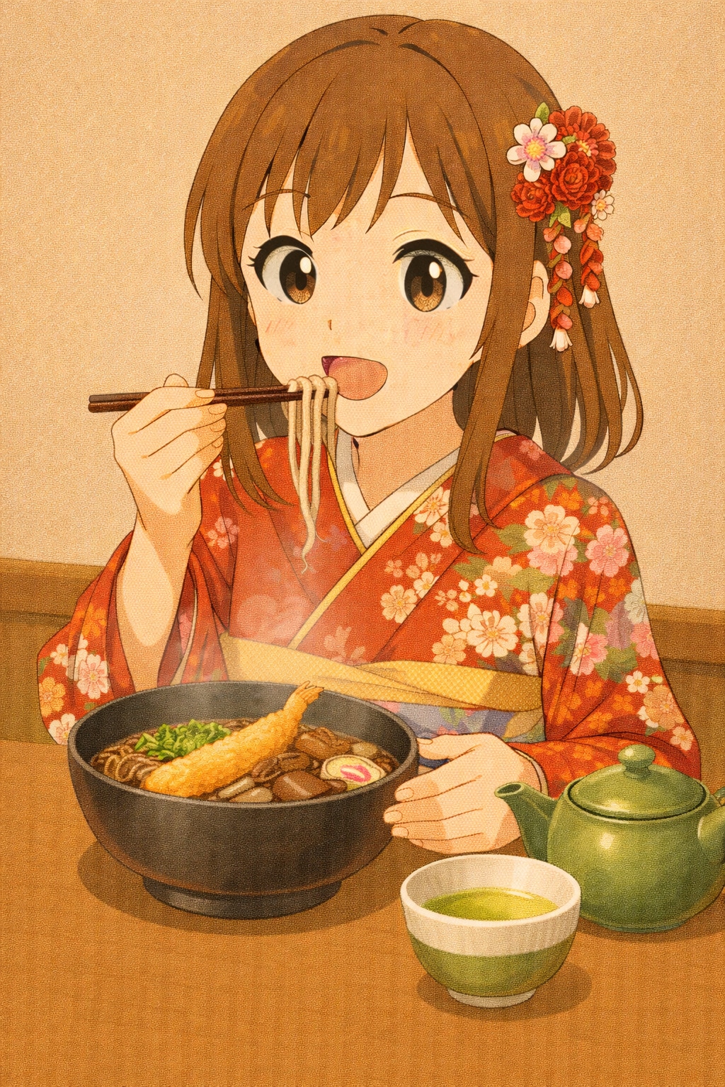 年越しそば | の人気AIイラスト・グラビア