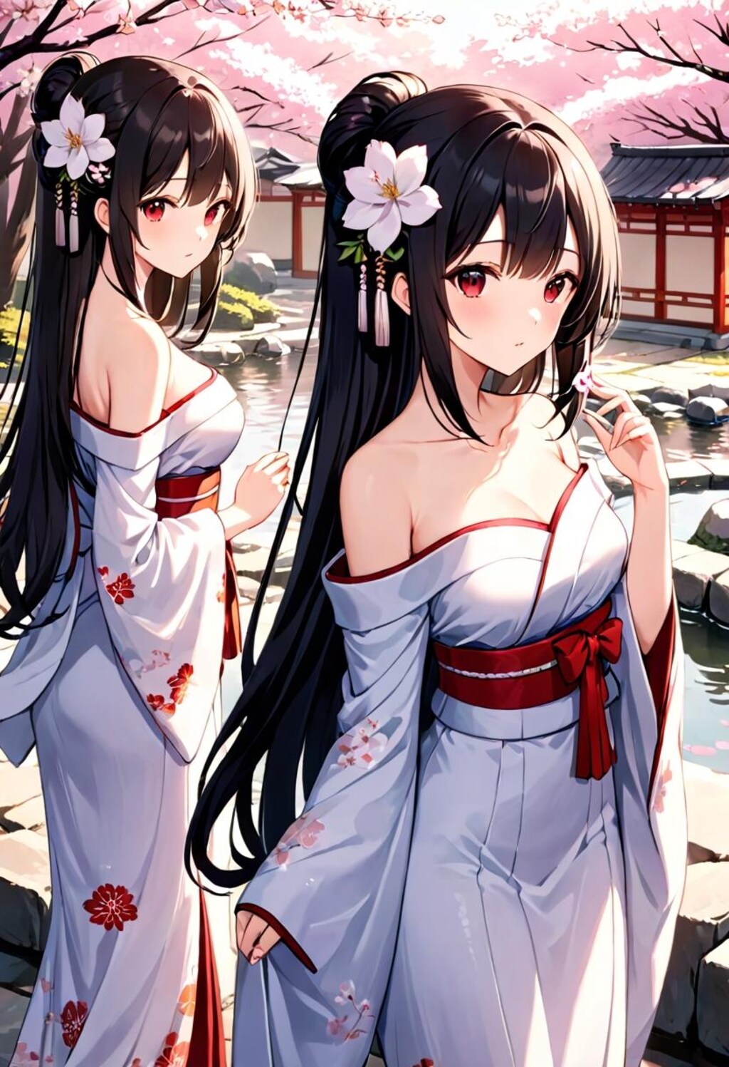 浴衣（オフショルダー）