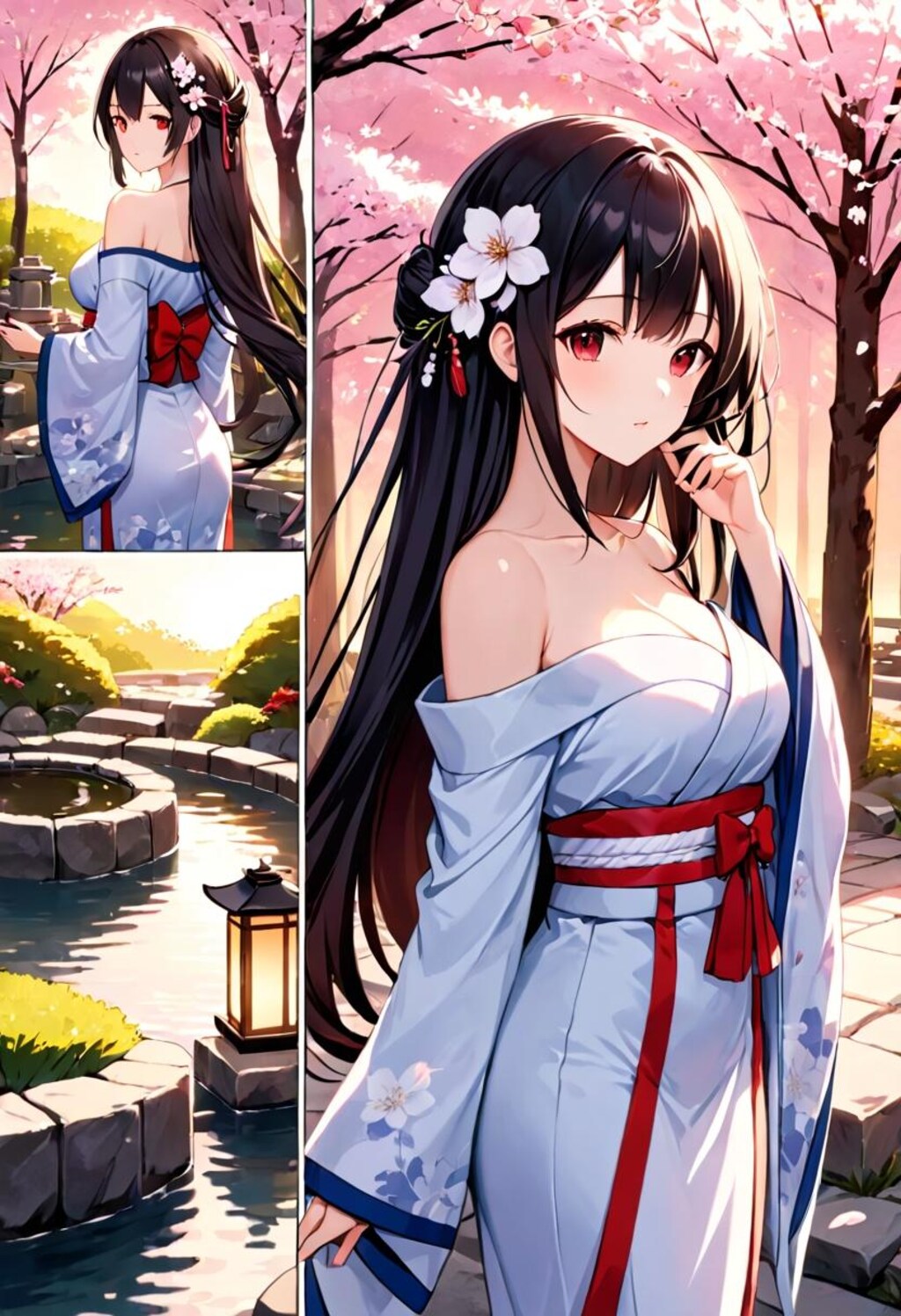 浴衣（オフショルダー）