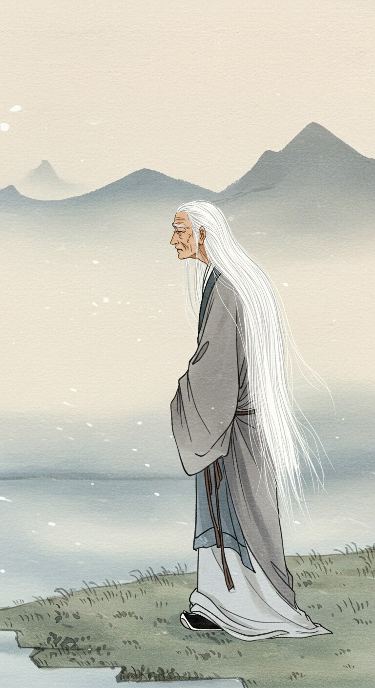 白髪三千丈 | の人気AIイラスト・グラビア