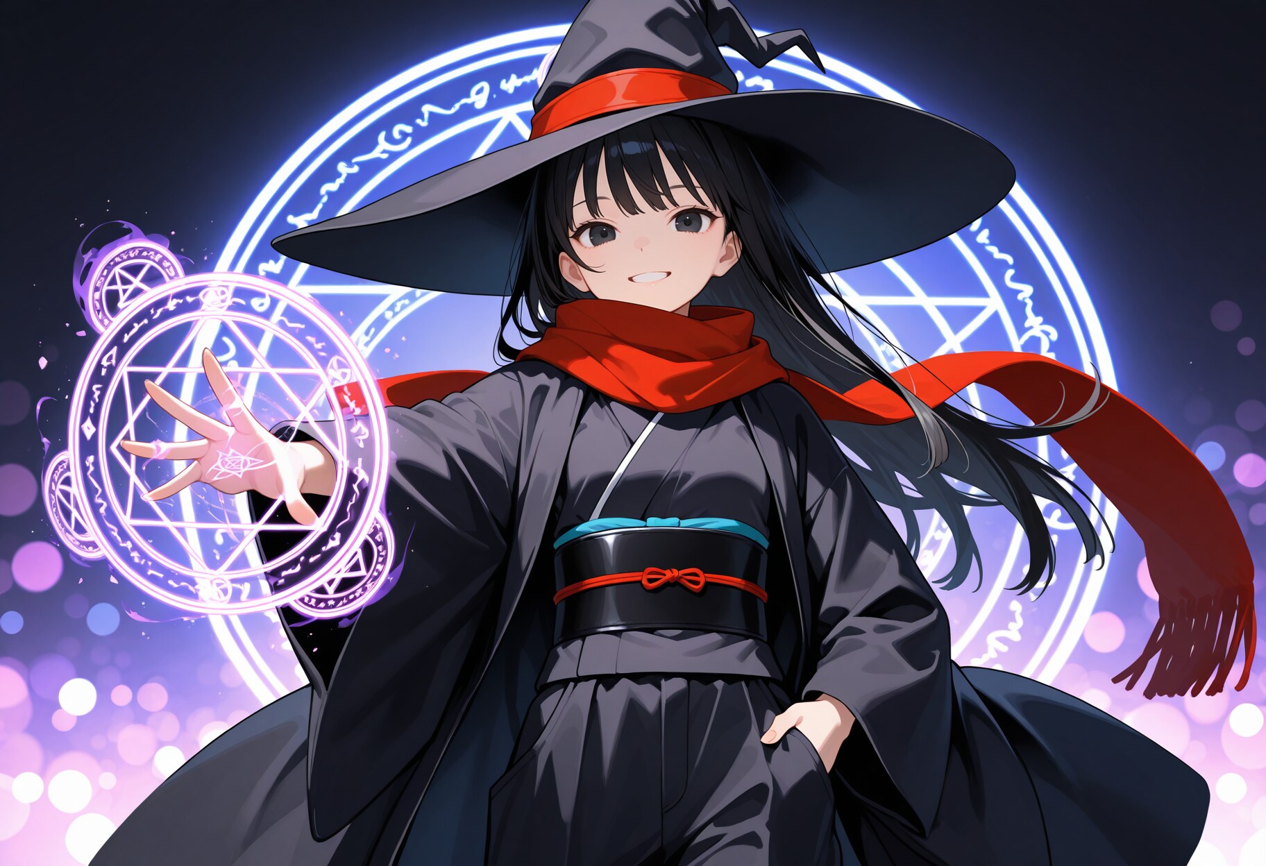 黒髪魔女さん