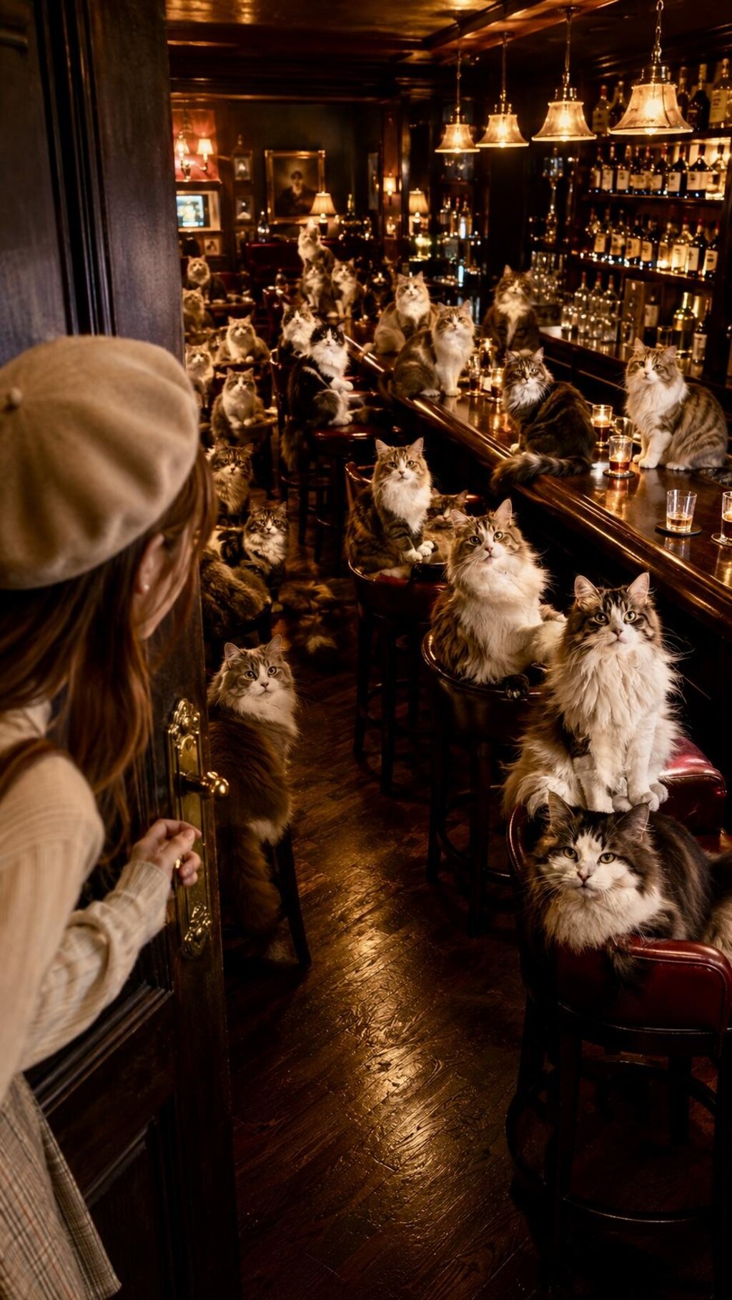 Barの中は猫だらけ