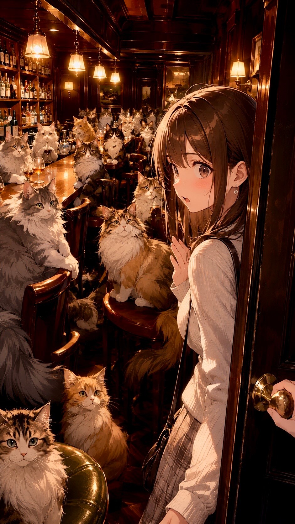 Barの中は猫だらけ