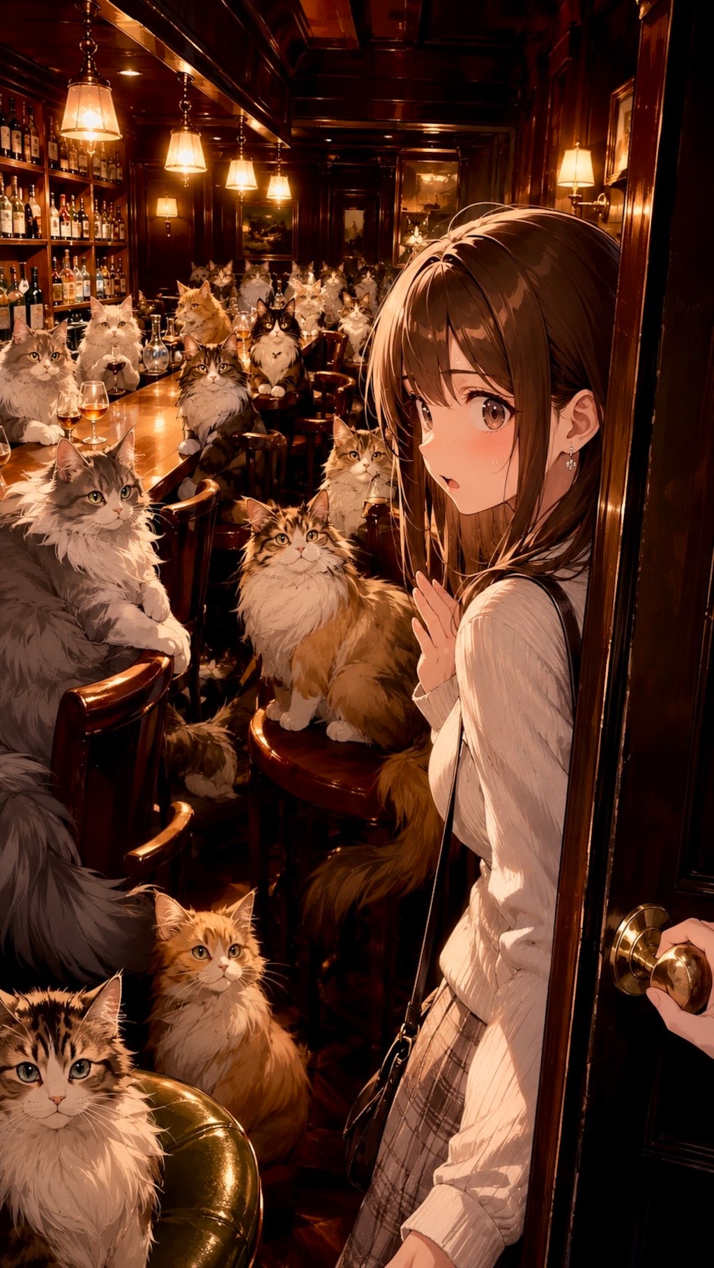 Barの中は猫だらけ