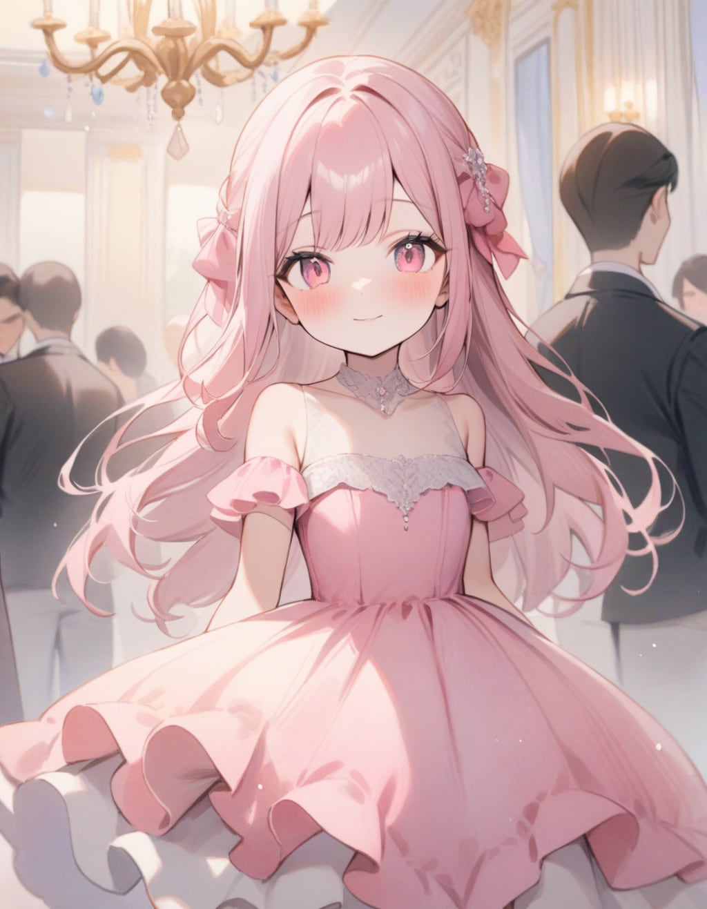 パーティー会場のお嬢様