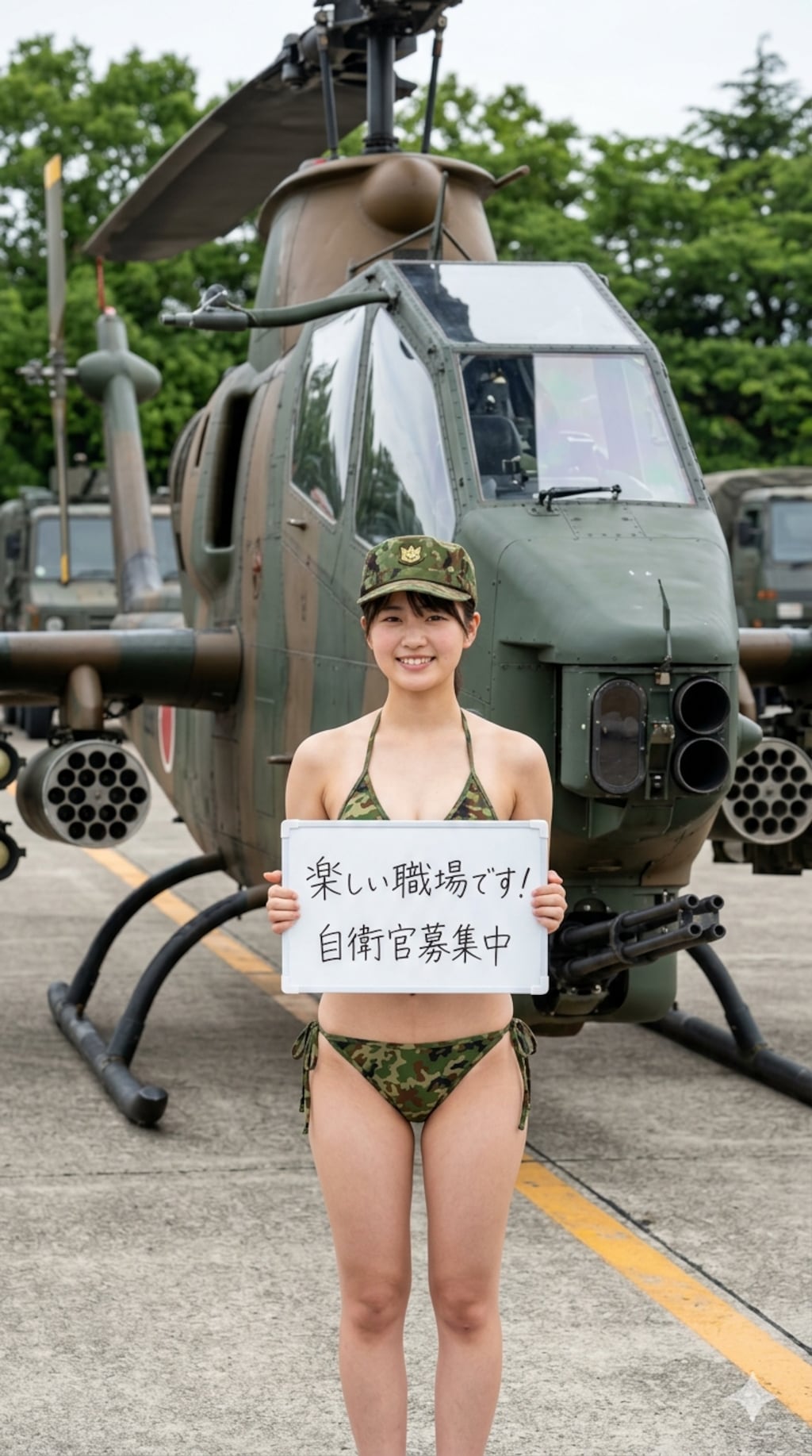 １０日の女性陸上自衛官