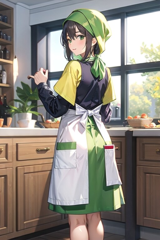緑のエプロン